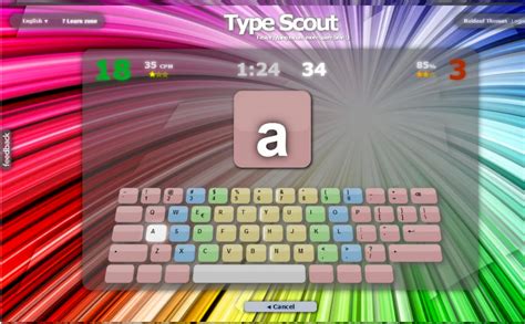 type the alphabet app.
